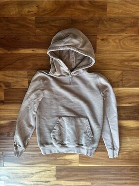 Peter Werth London Tan Ribbed Hoodie size Small